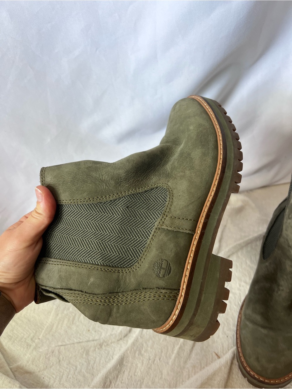 Women’s TIMBERLAND Courmayeur Valley Green* Chelsea Boots - Picture 3 of 7